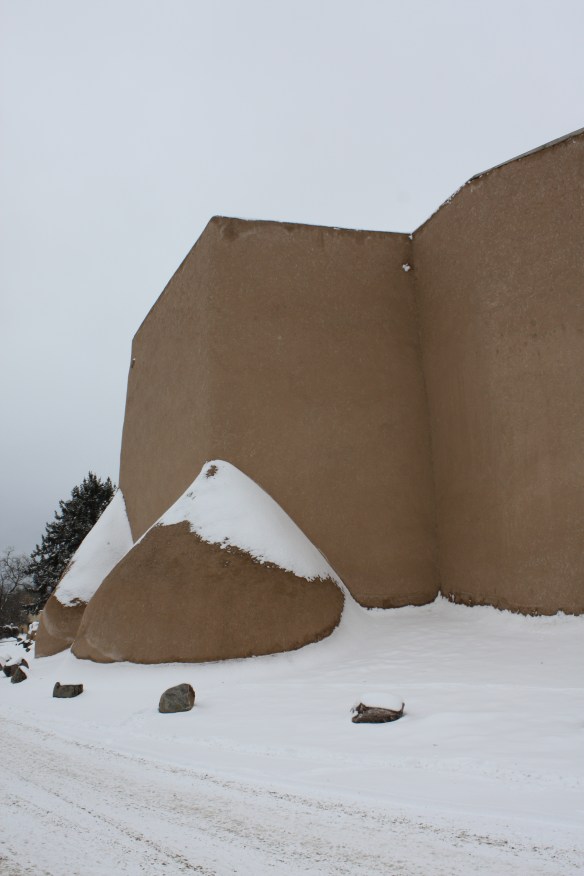 Adobe in snow . . . . 