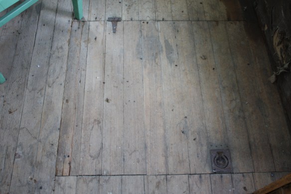 Door to the root cellar . . . .
