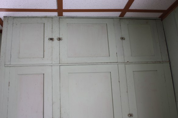 Upper kitchen cupboards . . . .