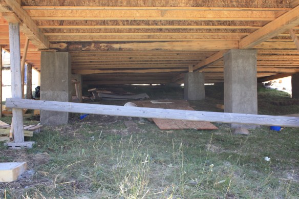 Structural supports should make for a good dance floor! . . . .